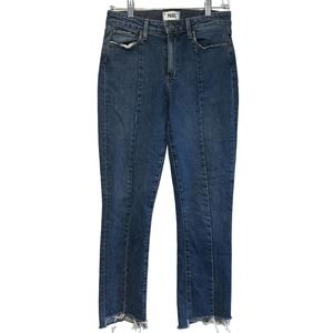 PAIGE Jacqueline Straight, 28, blue, frayed